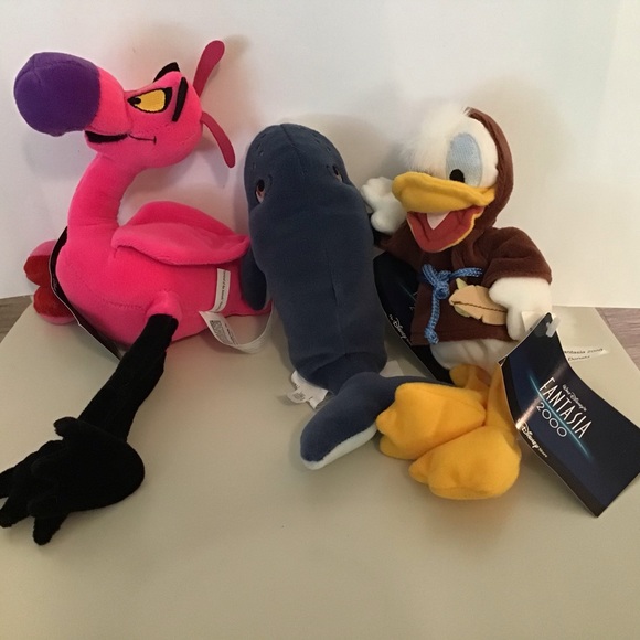 Fantasia 2000 Set NWT Vintage, Baby Whale, Carnival Flamingo & Fantasia Donald - Picture 2 of 7